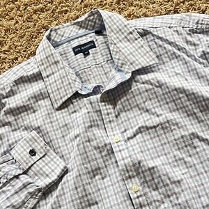 Jack Maverick Mens‎ XXL Plaid Button Down Shirt Blue Purple Long Sleeve Casual